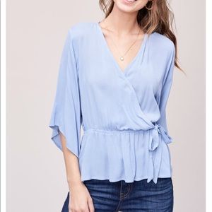 NRFB baby blue flowy top